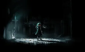 An Eerie Yet Breathtakingly Beautiful Depiction Of An Anime Character Wallpaper