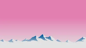 An Elegantly Vintage Pink Aesthetic Scene Wallpaper