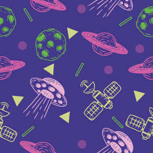 An Enchanting Journey Through Cute Space Wallpaper