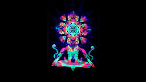 An Entrancing And Mysterious Dark Psychedelic Image Wallpaper