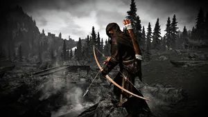 An Epic And Spellbinding View From The World Of Best Skyrim Wallpaper
