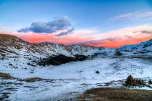 An Epic Mountain Sunset Wallpaper