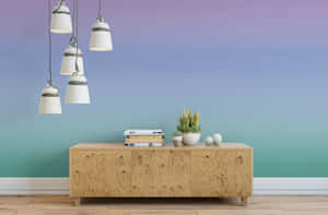 An Ethereal Purple And Blue Ombre Wallpaper