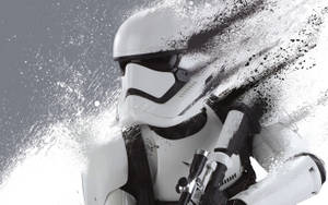 An Evil Stormtrooper In Disintegration Effect Wallpaper