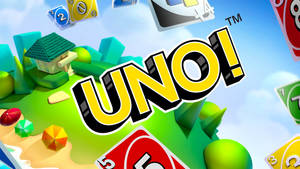 An Exciting Play In Uno - Colorful Uno Card Deck Spread Out On A Table Wallpaper