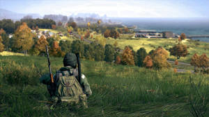 An Expansive View Of The Open Field In Dayz Wallpaper