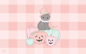 An Exquisitely Beautiful Pink Pumpkin For Fall Wallpaper