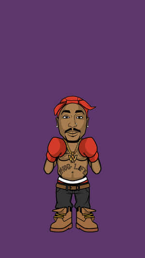 An Iconic Image Of Mobb Deep's Tupac Wallpaper