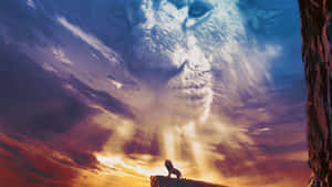 An Image Of The Majestic Simba From Disney's Lion King. Wallpaper