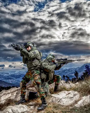An Imposing Gun For A Demanding Task. Wallpaper