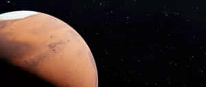 An Incredible View Of The Desolate Planet Mars Wallpaper