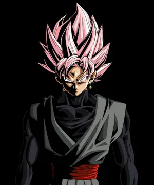 An Intense Anime Portrait Of Goku Black Wallpaper