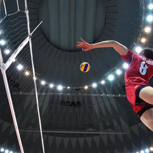 An Intense Game Of Volleyball Right At Your Laptop Wallpaper