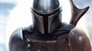 An Intense Moment In The Mandalorian Wallpaper