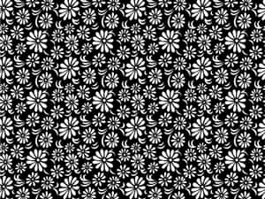 An Intricate Black And White Pattern Of Shapes And Symbols Wallpaper