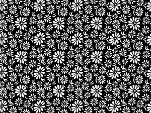 An Intricate Black And White Pattern Of Shapes And Symbols Wallpaper