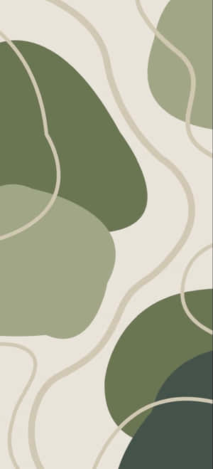 An Olive Green Iphone For Modern Mobile Style Wallpaper