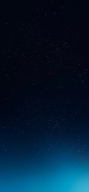 An Up-close View Of An Iphone With A Blue Galaxy Design Wallpaper