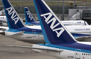 Ana Aircraft Tails Wallpaper