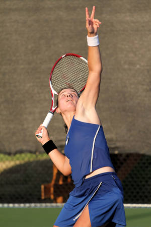 Anastasija Sevastova Aiming At Ball Wallpaper