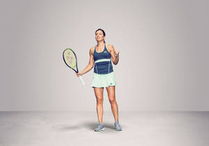 Anastasija Sevastova Holding Racket Photoshoot Wallpaper