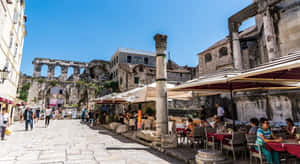 Ancient Diocletians Palace City Location Wallpaper