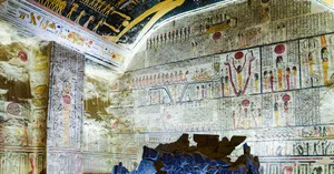Ancient_ Egyptian_ Tomb_ Paintings_ Valley_of_the_ Kings Wallpaper