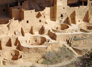 Ancient Puebloan Cliff Palace Dwelling In Mesa Verde Wallpaper