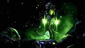 Ancient Soldier In Warframe Ready To Fight Wallpaper