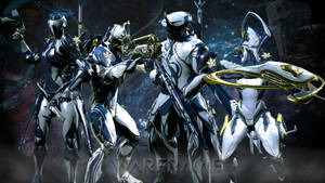 Ancient Tenno Warriors Of Warframe Wallpaper