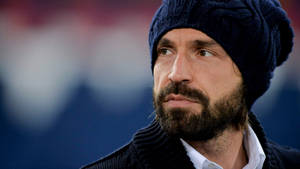 Andrea Pirlo In A Stylish Beanie Hat Wallpaper