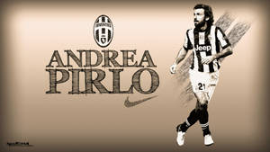 Andrea Pirlo Sketch Art Wallpaper