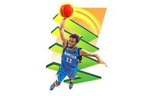 Andrew Wiggins Geometric Art Wallpaper