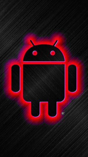 Android Developer Glowing Rred Wallpaper