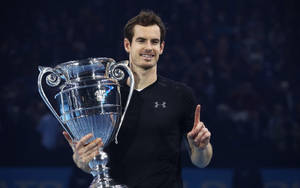 Andy Murray Triumphs In Atp World Tour Finals Wallpaper