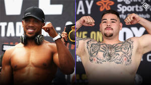 Andy Ruiz And Joshua Collage Wallpaper