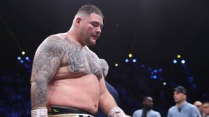 Andy Ruiz In Boxing Ring Wallpaper