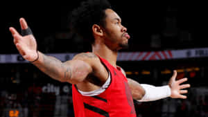 Anfernee Simons Court Presence Basketball Game Wallpaper