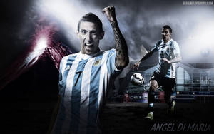 Angel Di Maria Sports Artwork Wallpaper