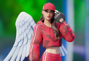 Angel Ruby Fortnite Skin Wallpaper