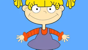 Angelica Pickles Blue Background Wallpaper