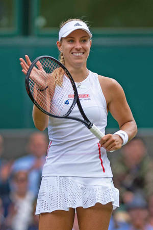 Angelique Kerber And Her Racket Wallpaper