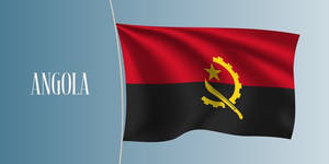 Angola Flag Digital Art Wallpaper