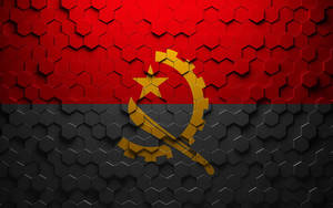 Angola Hexagon Art Wallpaper