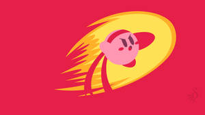 Angry Kirby Ready To Attack! Wallpaper