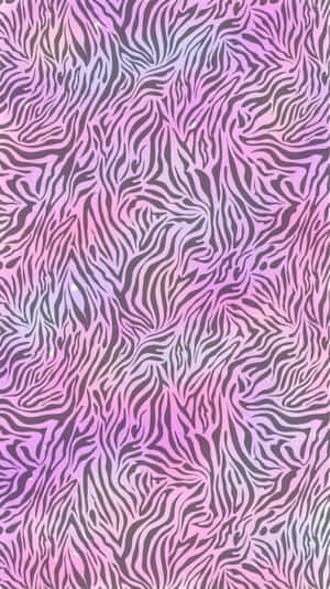 Animal Print Zebra Pink Wallpaper