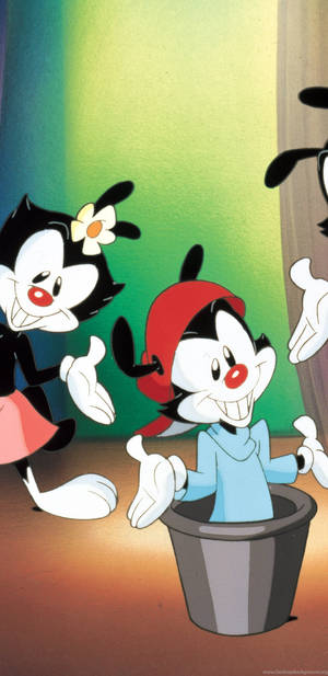 Animaniacs Cute Wakko And Dot Wallpaper