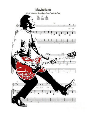 Animated Chuck Berry Performing