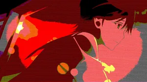 Anime Aesthetic Pfp Of Opaque-colored Graphics Wallpaper