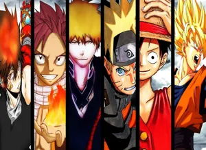 Anime All Characters Hd Protagonists Wallpaper